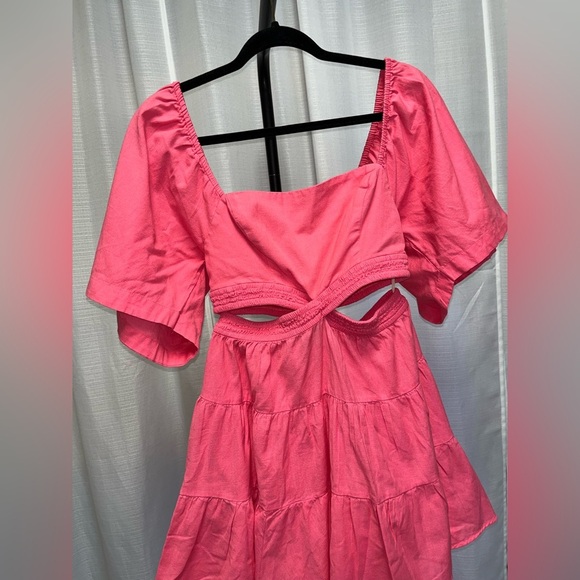 Free People Cross Of Sunlight Mini Dress in pink | size Small - Picture 2 of 7